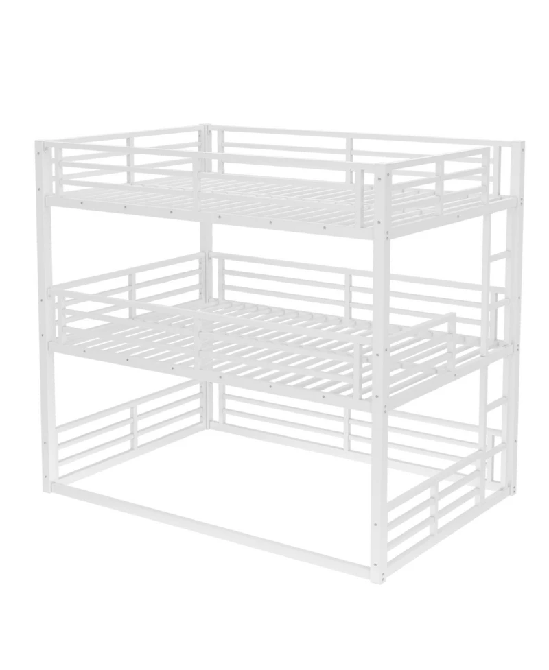 Streamdale Furniture Streamdale Triple Bunk Bed, Metal, Heavy-Duty