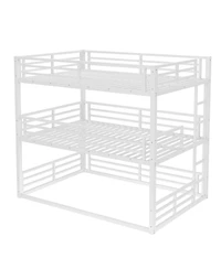 Streamdale Furniture Streamdale Triple Bunk Bed, Metal, Heavy-Duty