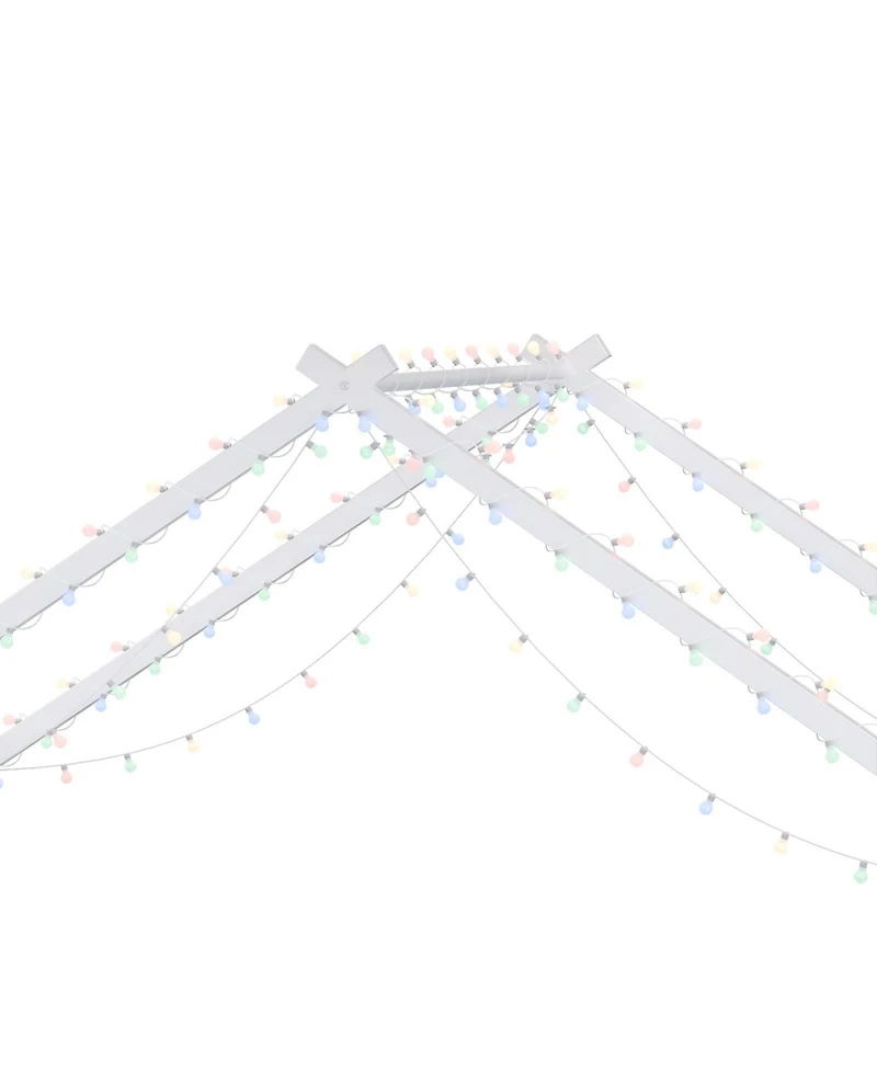 Streamdale Furniture Twin Led Light Roof Bed Frame