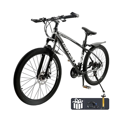 Artudatech 27.5-Inch 21-Speed Mountain Bike with Lightweight Magnesium Alloy Wheels & Dual Disc Brakes for Agile Riding