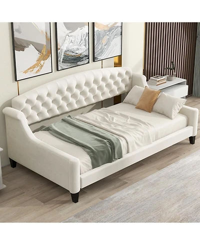 Streamdale Furniture Modern Luxury Tufted Button Daybed,Twin