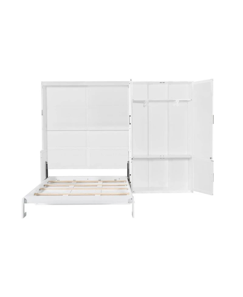 Streamdale Furniture Queen Size Murphy Bed Wall Bed with Closet