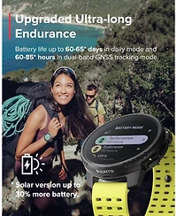 Suunto Vertical Steel Solar Gps Sports Watch with Sapphire Touchscreen, Heart Rate and Sleep Tracker - Canyon