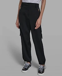 Karl Lagerfeld Paris Women's Cropped Cargo Pants