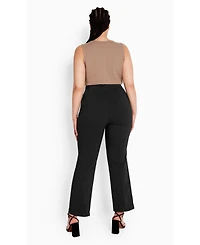 Avenue Women's Super Stretch Slim Flare Pant