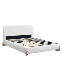 Streamdale Furniture Elegant Boucle Queen Bed