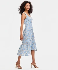 Maggy London Women's Square-Neck Midi Dress