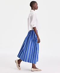 On 34th Women's Pull Stella Poplin Midi Skirt, Macy's Exclusive