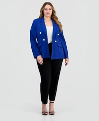 Jones New York Plus Open-Front Jacket