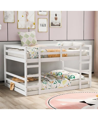 Streamdale Furniture Full Over Full Bunk Bed with Ladder