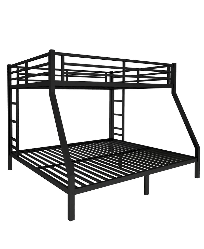 Streamdale Furniture Streamdale Metal Queen over King Bunk Bed, Space-Saving