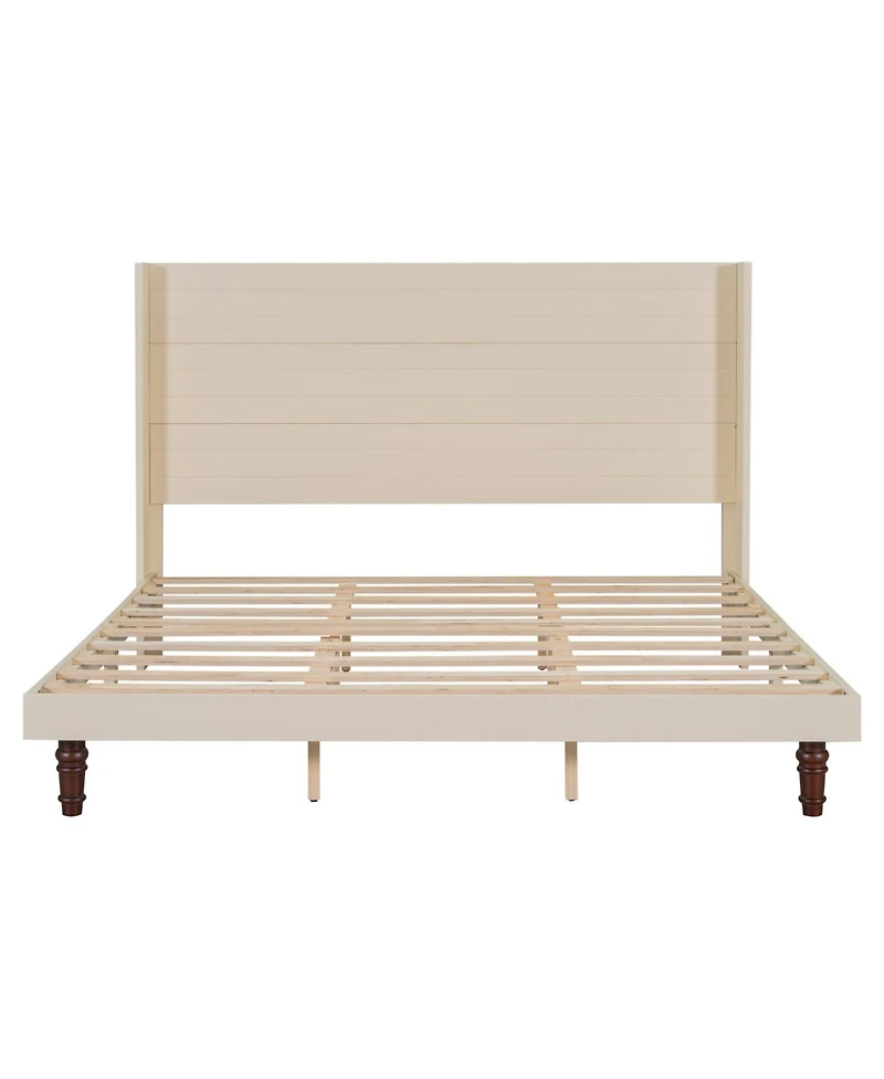 Streamdale Furniture Streamdale Elegant High Headboard Bed 54" Tall, King Size