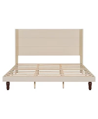 Streamdale Furniture Streamdale Elegant High Headboard Bed 54" Tall, King Size