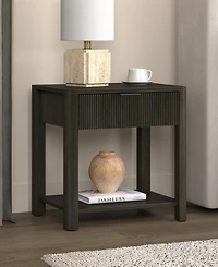 Hudson & Canal Pomona 24" Wide Rectangular Fluted Nightstand