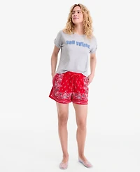 On 34th Women's Bon Voyage Denim Applique Cuffed T-Shirt, Macy's Exclusive