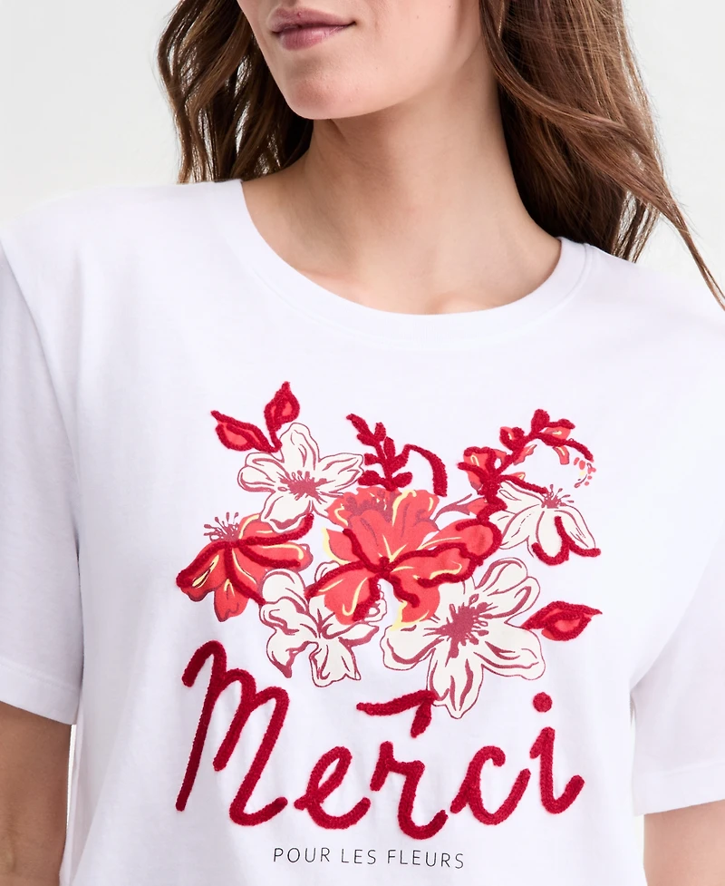 On 34th Women's Merci Embroidered Graphic T-Shirt, Macy's Exclusive