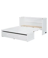 Streamdale Furniture Full Murphy Bed with Usb Port and a Large Drawer