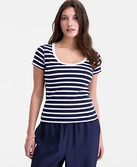 On 34th Women's Scoop-Neck Layering T-Shirt, Macy's Exclusive