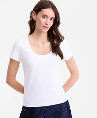 On 34th Women's Scoop-Neck Layering T-Shirt, Macy's Exclusive