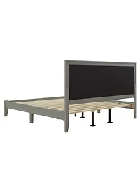 Streamdale Furniture King Solid Wood Platform Headboard Bed