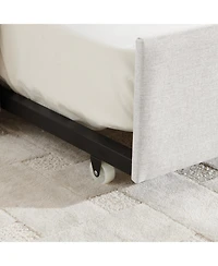 Streamdale Furniture Twin Daybed with Trundle Linen Daybed