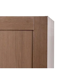 Streamdale Furniture Walnut Kitchen Pantry Cabinet with Doors & Shelves