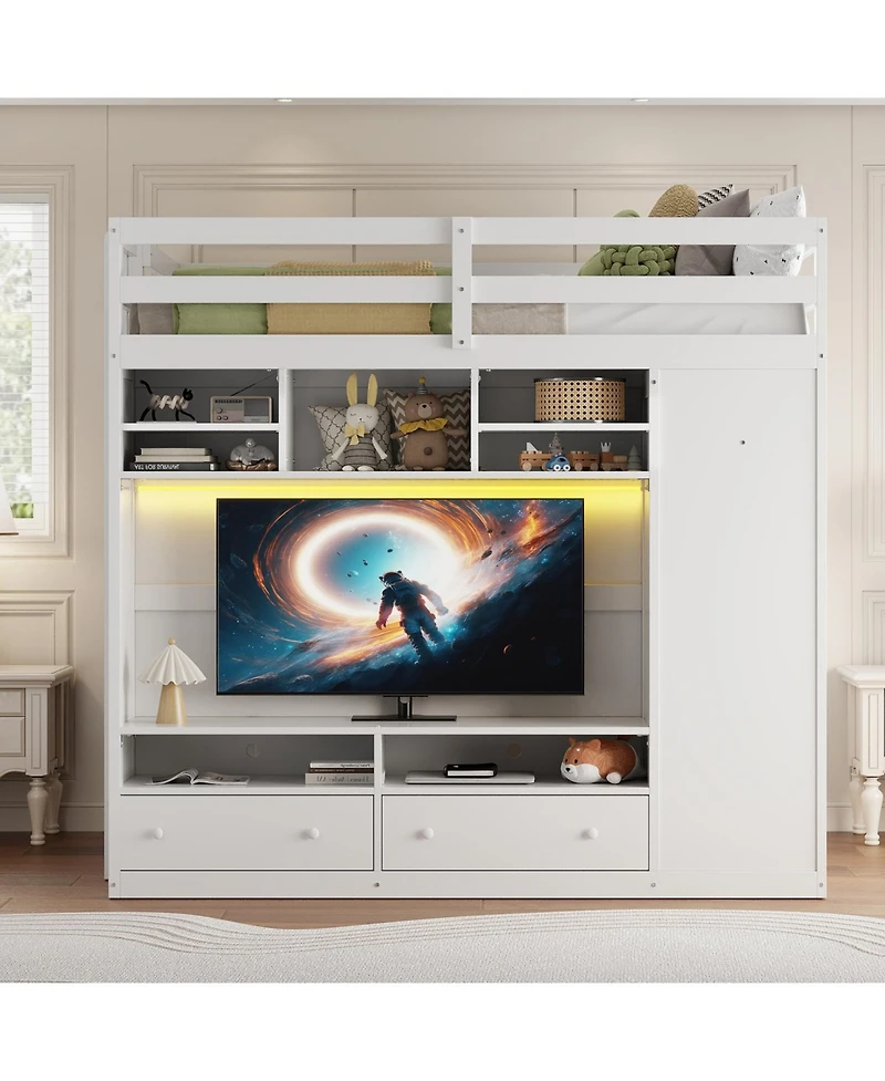 Streamdale Furniture Full size Loft Bed with