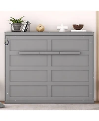 Streamdale Furniture Full Size Murphy Bed Wall Bed, Gray