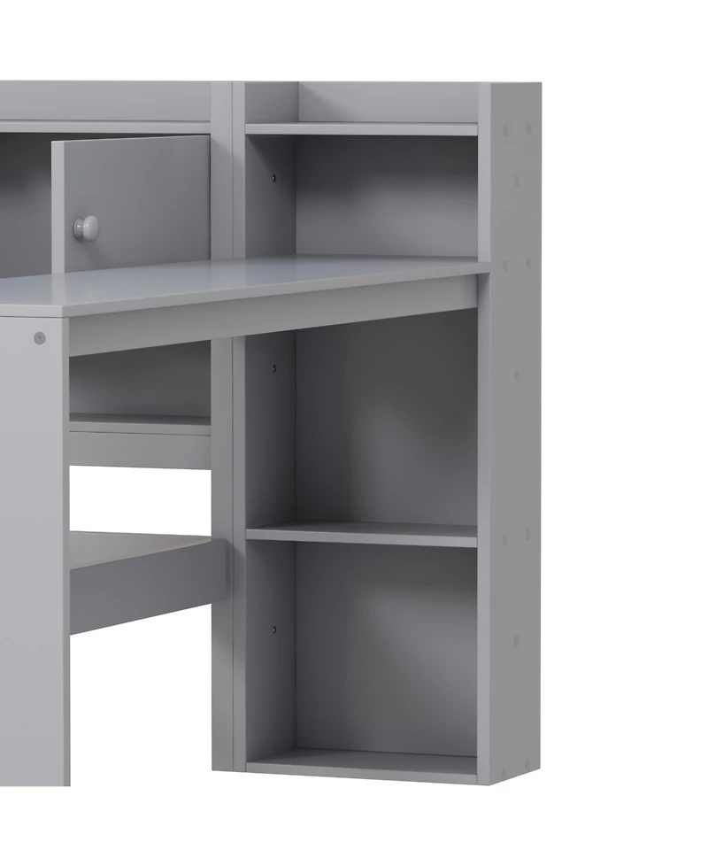 Streamdale Furniture Daybed with Storage, Desk & Bookshelf