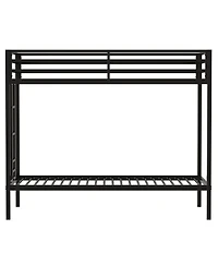 Streamdale Furniture Adam Metal Twin Bunk Bed with Ladder