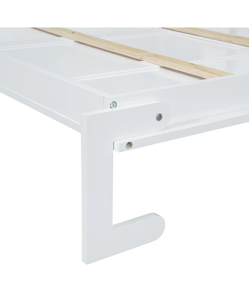 Streamdale Furniture Streamdale Queen Size Murphy Bed Wall Bed with Sofa and Shelves