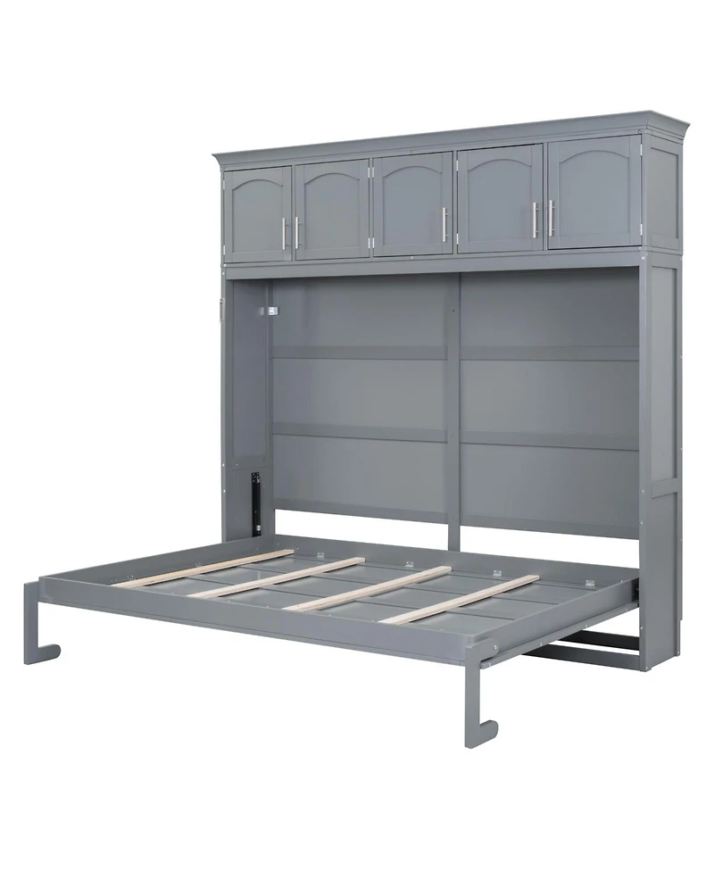 Streamdale Furniture Murphy Bed Wall Bed with Top Cabinets