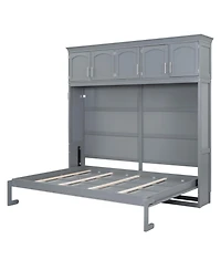 Streamdale Furniture Murphy Bed Wall Bed with Top Cabinets