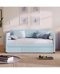 Streamdale Furniture Upholstered Twin Daybed Sofa with Trundle