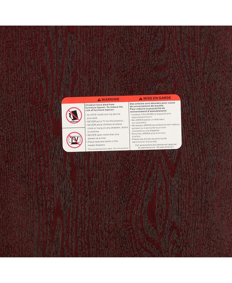 Streamdale Furniture Lighted Corner Curio Cabinet