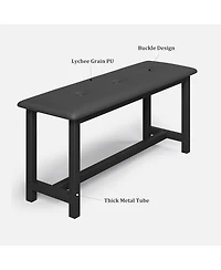 gaomon Dining Table Set for 4 with Upholstered Bench, Storage Drawers, Comfortable and Durable, Gray