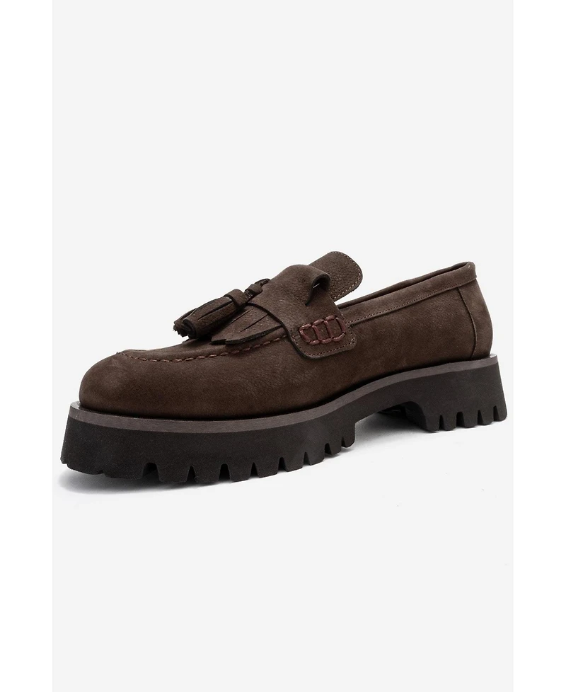 Forever & Always Shoes Women's Poen Leather Tassel Loafer