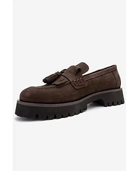 Forever & Always Shoes Women's Poen Leather Tassel Loafer