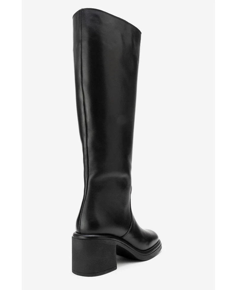 Forever & Always Shoes Women Fros Leather Knee High Boot