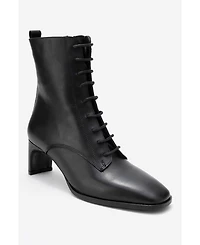 Forever & Always Shoes Women's Sudy Leather Lace Up Boot