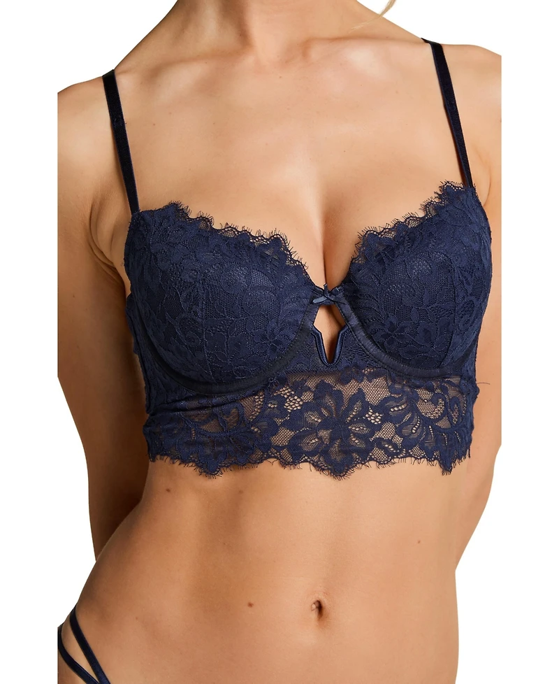 Hunkemoller Women's Isabella Padded Underwired Longline Bra