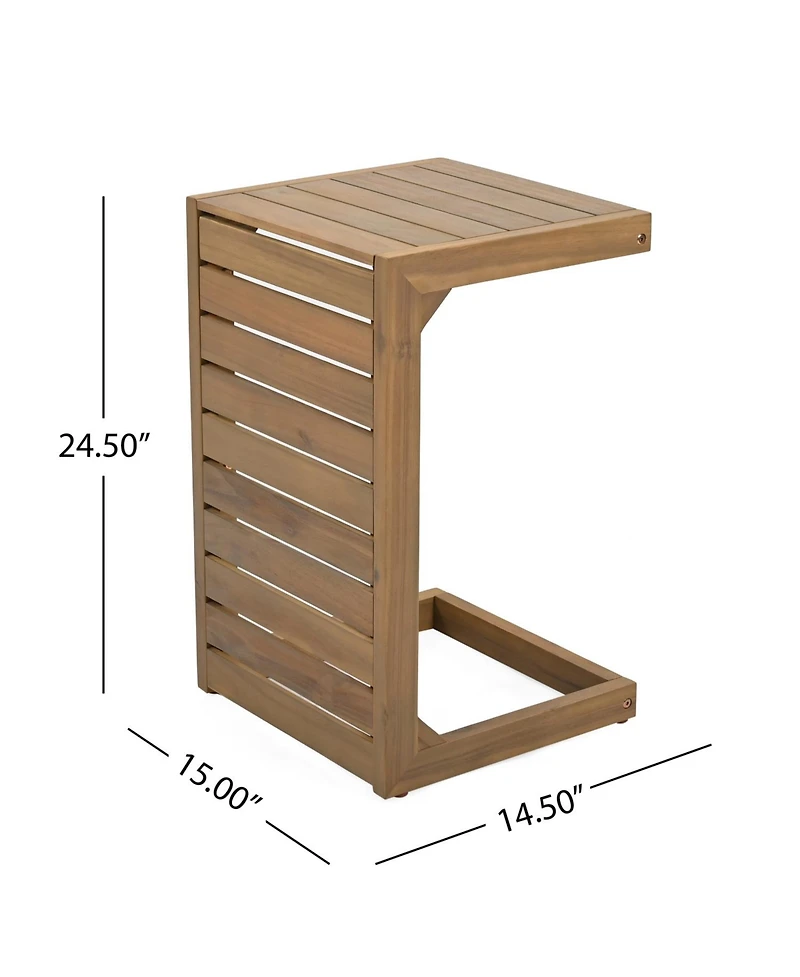 Streamdale Furniture C-shape end table Brown