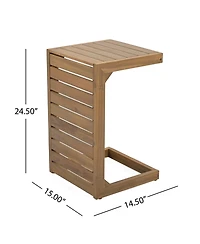 Streamdale Furniture C-shape end table Brown