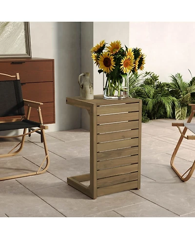 Streamdale Furniture C-shape end table Brown