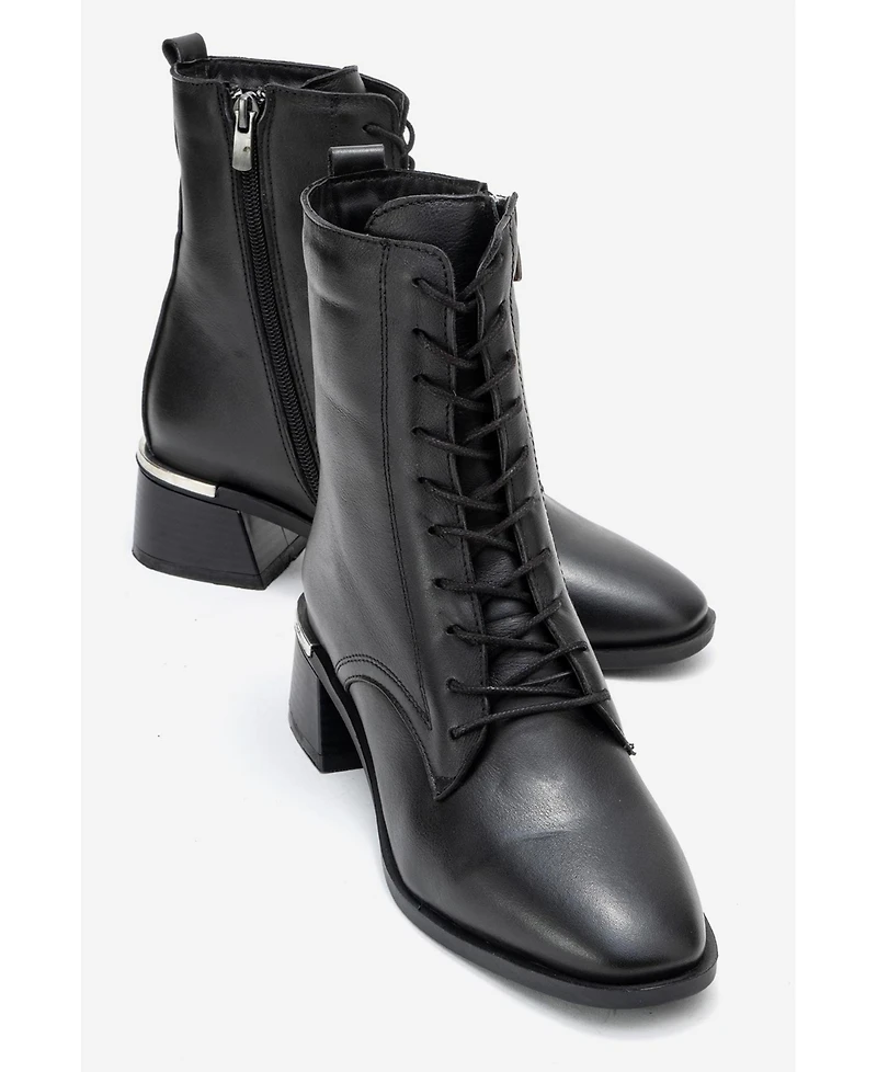 Forever & Always Shoes Avia Leather Block Heel Boot (Women)