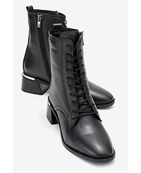 Forever & Always Shoes Avia Leather Block Heel Boot (Women)