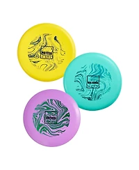 Sugift Disc Golf Set 3-Pack Starter Discs with Putter Mid-Range Driver Pdga Approved