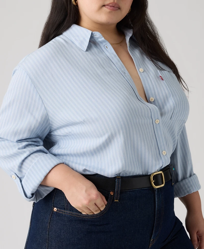 Levi's Plus Darlene Collared Neck Shirt