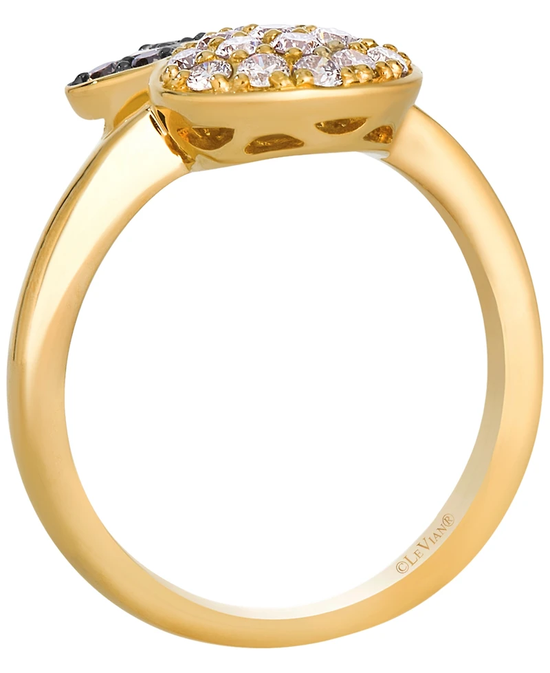 Le Vian Nude Diamond (0.39 ct. t.w.) & Chocolate Diamond (0.15 ct. t.w.) Ring in 14K Honey Gold