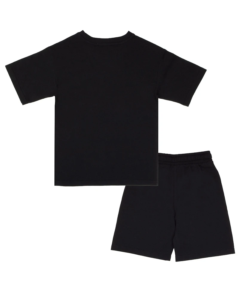 Venom Big Boys 2-Piece Short Sleeve T-Shirt & Shorts Set with Lenticular Image Changing Patch